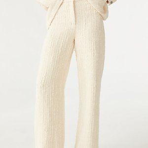 NWT Ba&sh ! Classy, elegant and chic Amour style TWEED WIDE-LEG TROUSERS (US/8)
